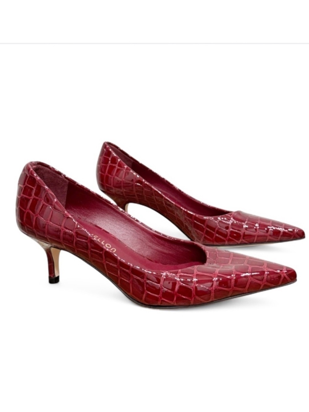 Tamara Mellon Red Croc Leather  Pump Size 6